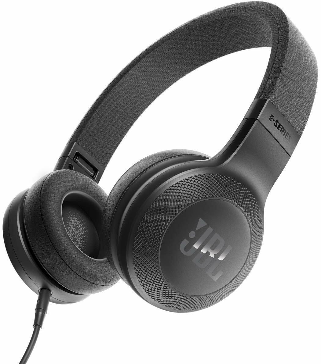 BLACK JBL E35 On Ear Signature Headphones Stereo Headset Mic Fabric Headband