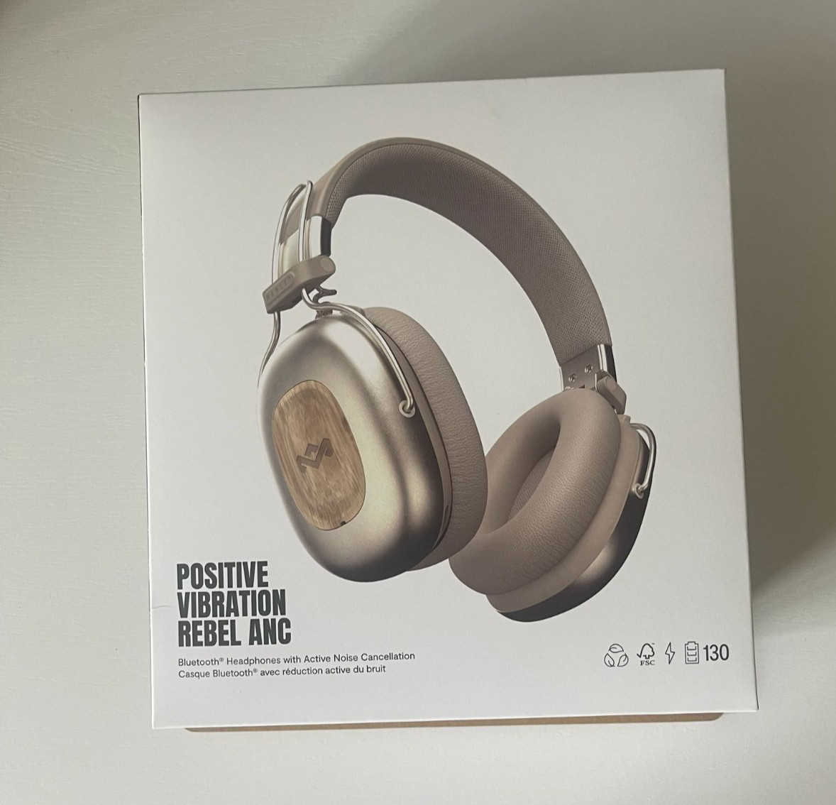 House of Marley Positive Vibration Rebel ANC Headphones New in Box BT 5.4