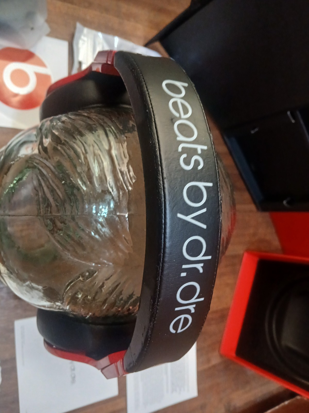 Discontinued Beats Pro by Dr. Dre ” Lil Wayne Red ” Studio Headphones (Rare)