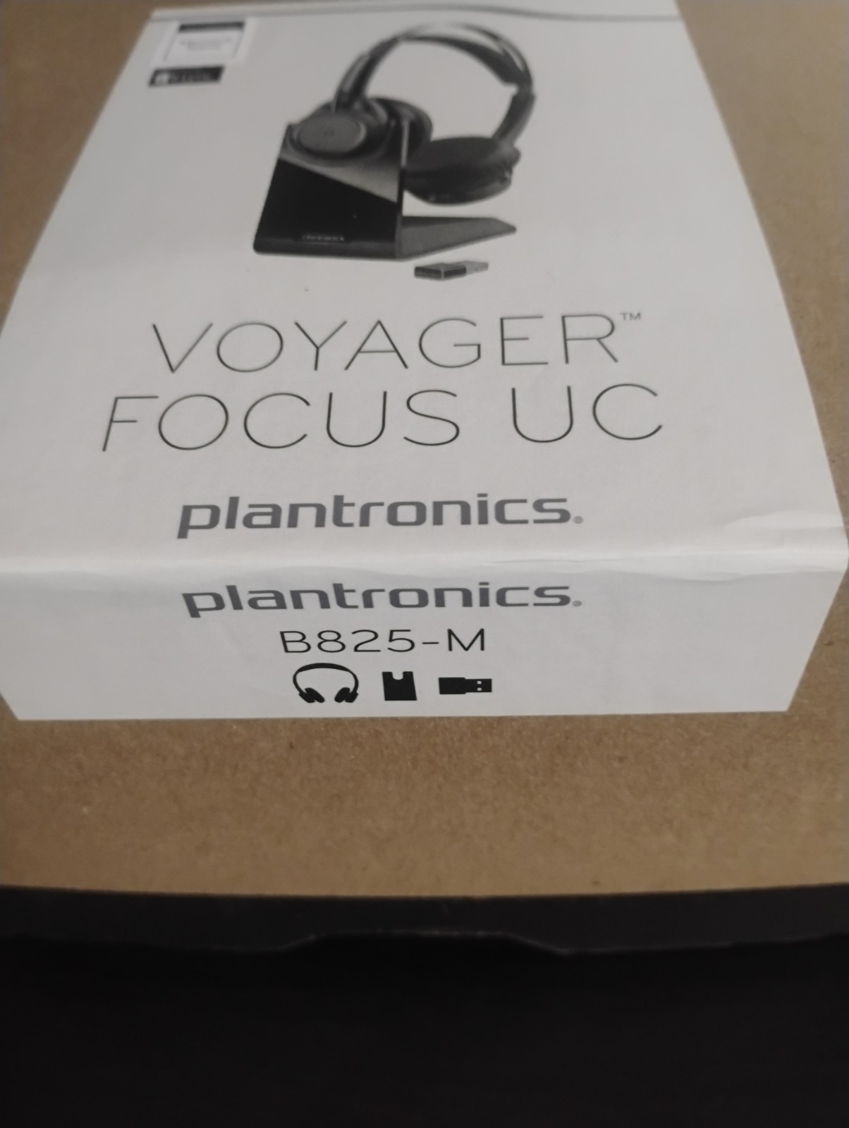 Poly Plantronics Voyager Focus UC B825-M Bluetooth Headset (No Dongle)Never Used