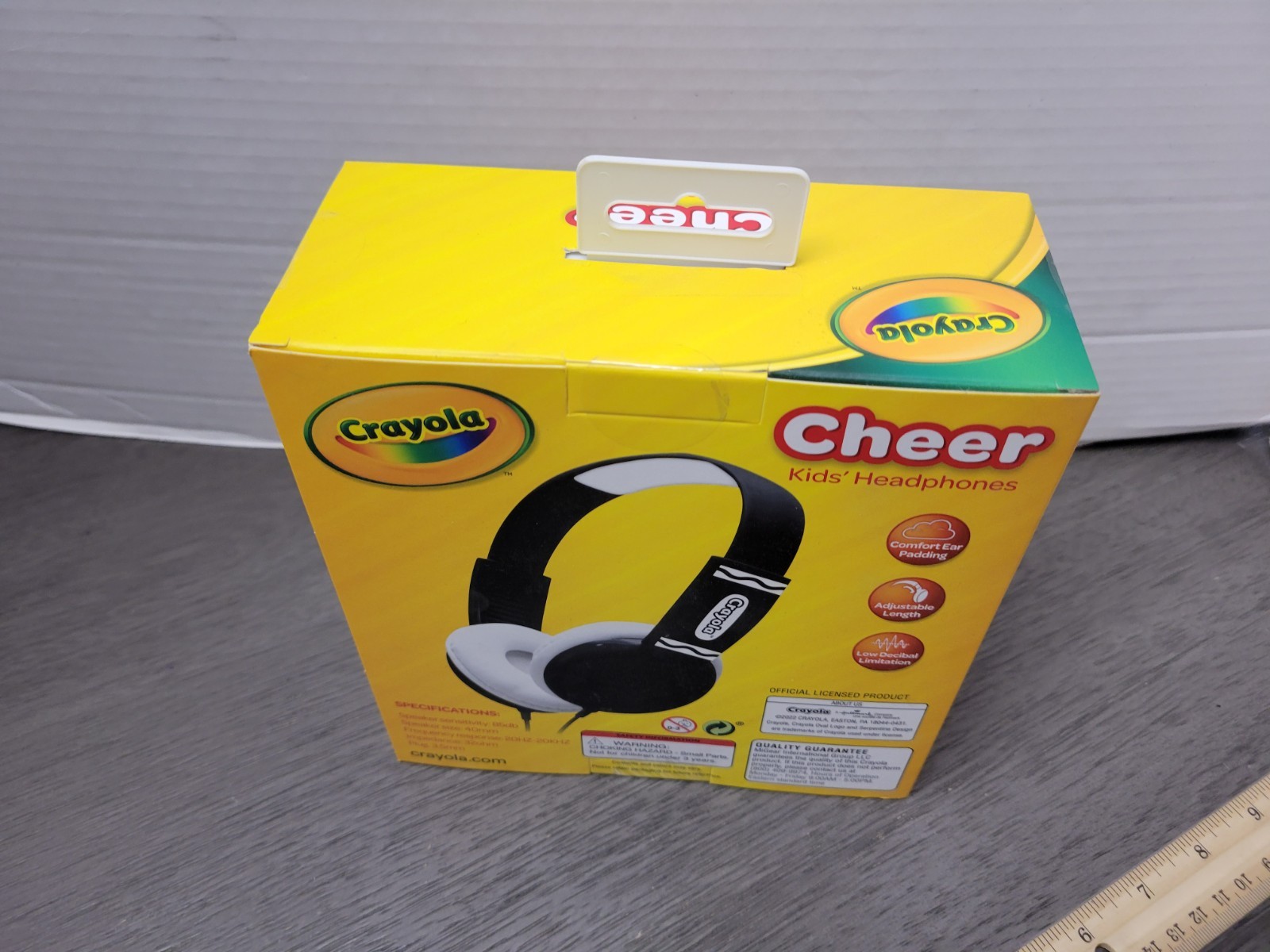 Crayola Cheer Kids’ Wired Headphones (Black/White) (Brand New • Factory Sealed)