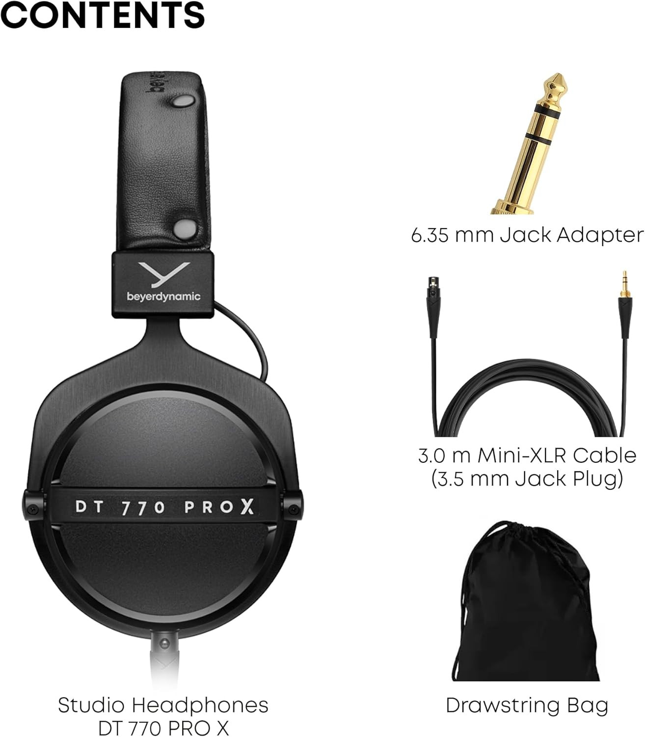 DT 770 Pro X Wired Over-Ear Headphones, 48 Ohm, Closed-Back Professional Recordi