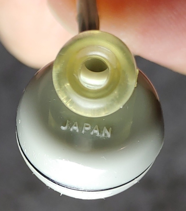 Vtg SONY ME-20s Piezo-Electric Crystal Mono In-Ear Earpiece Original Vinyl Case