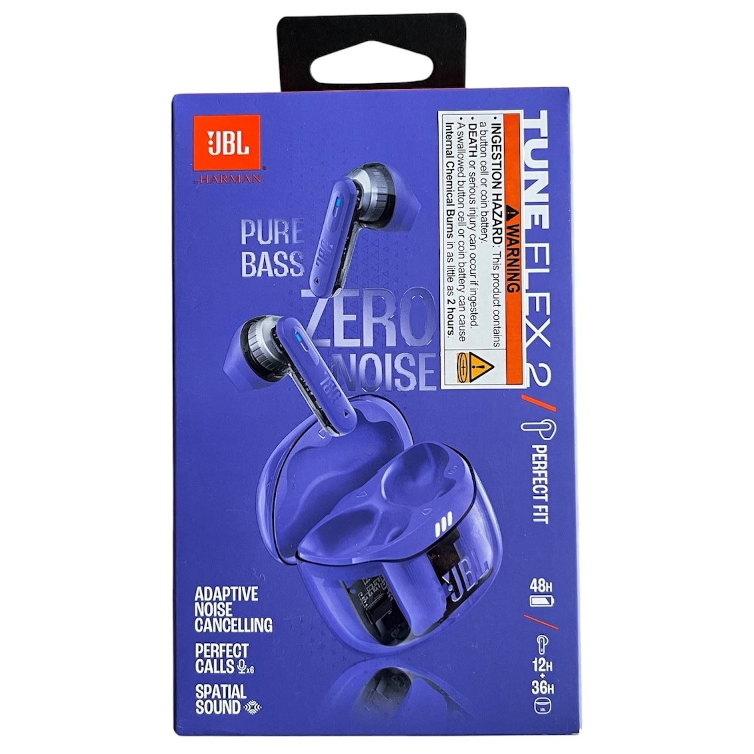 JBL Tune Flex 2 Wireless Bluetooth Earbuds In Ghost Mauve – 48hrs – Sealed box