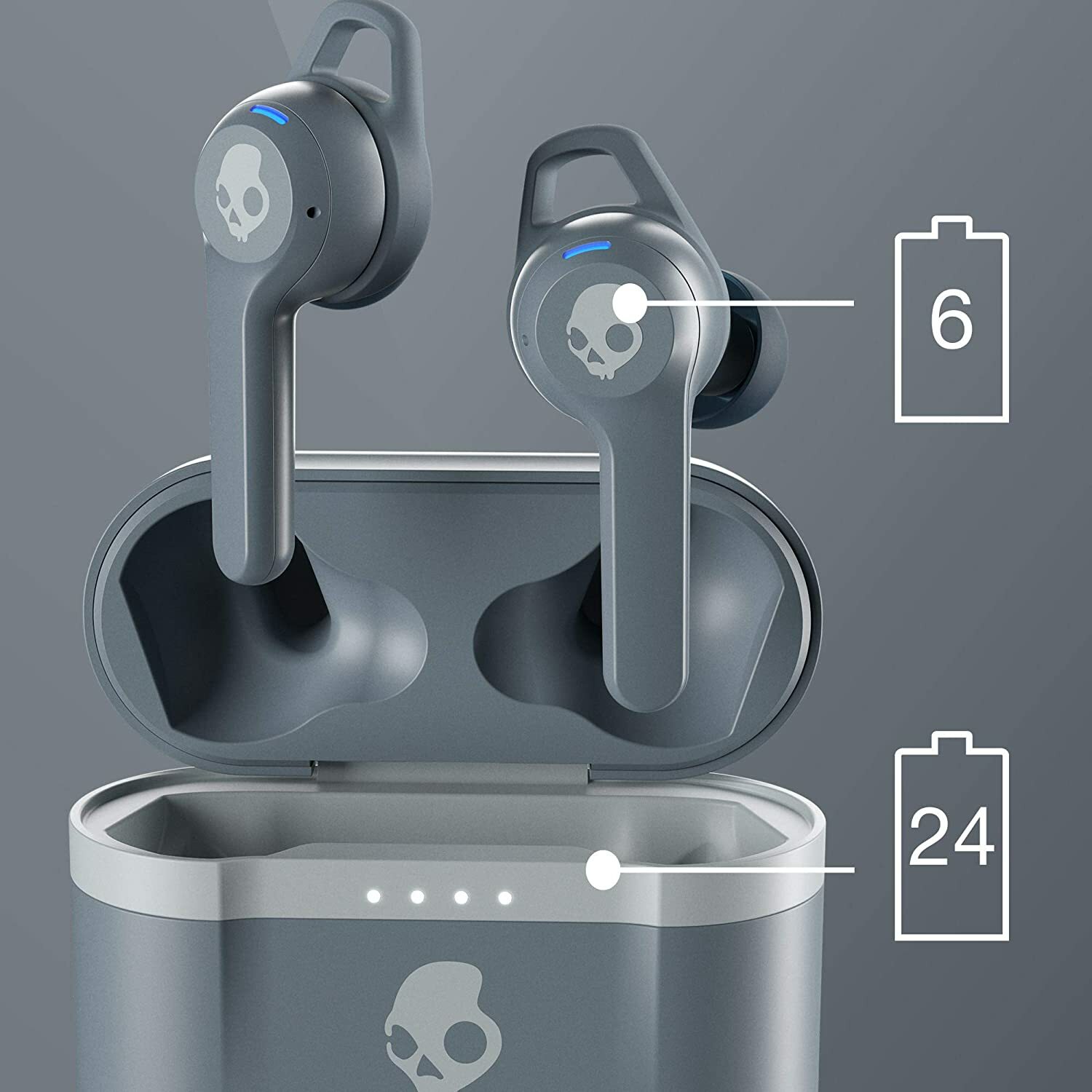 Skullcandy Indy Evo In-Ear Bluetooth Wireless Headphones – Chill Grey ™