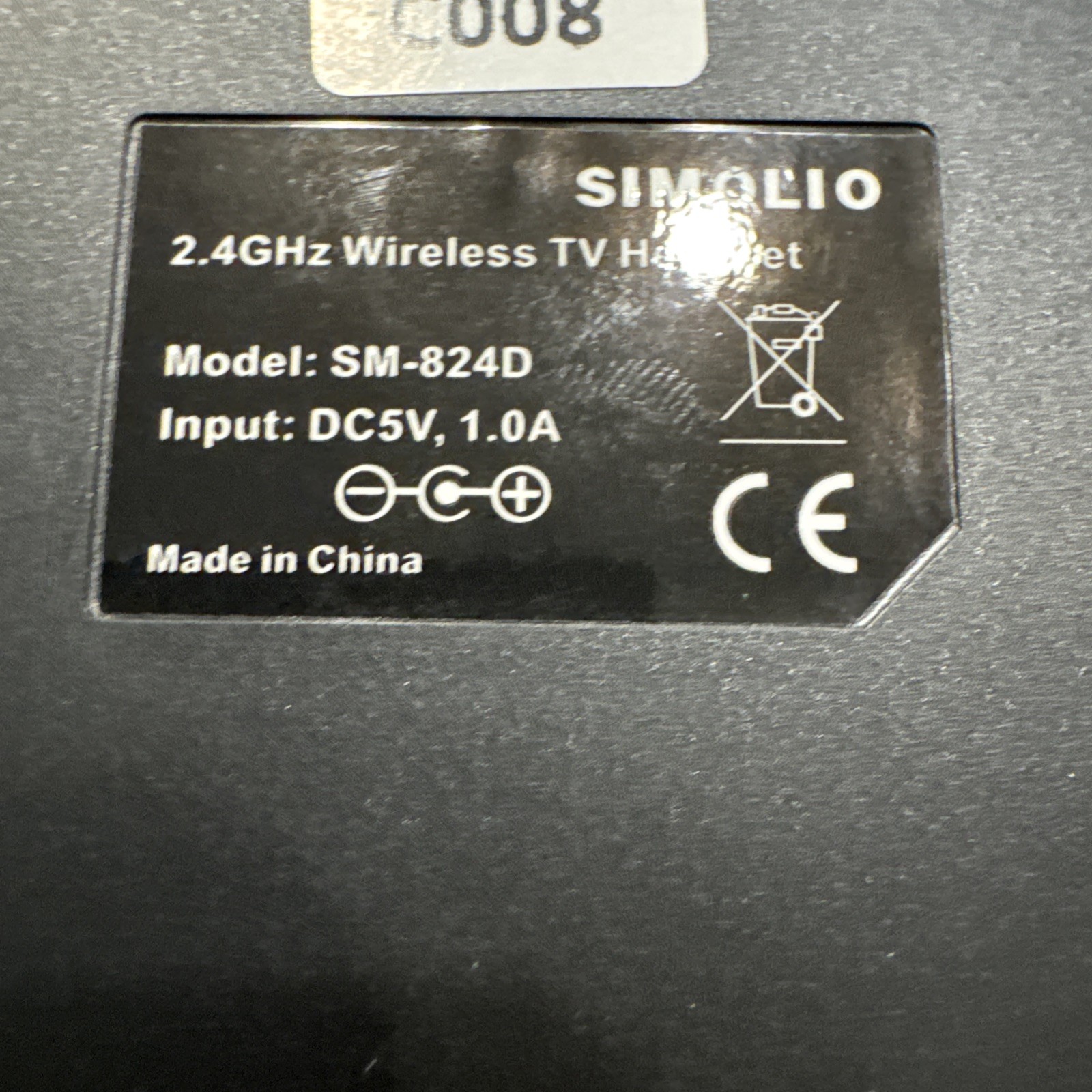 SIMOLIO SM-824D Dual Wireless Headphones for TV 2.4GHz Read
