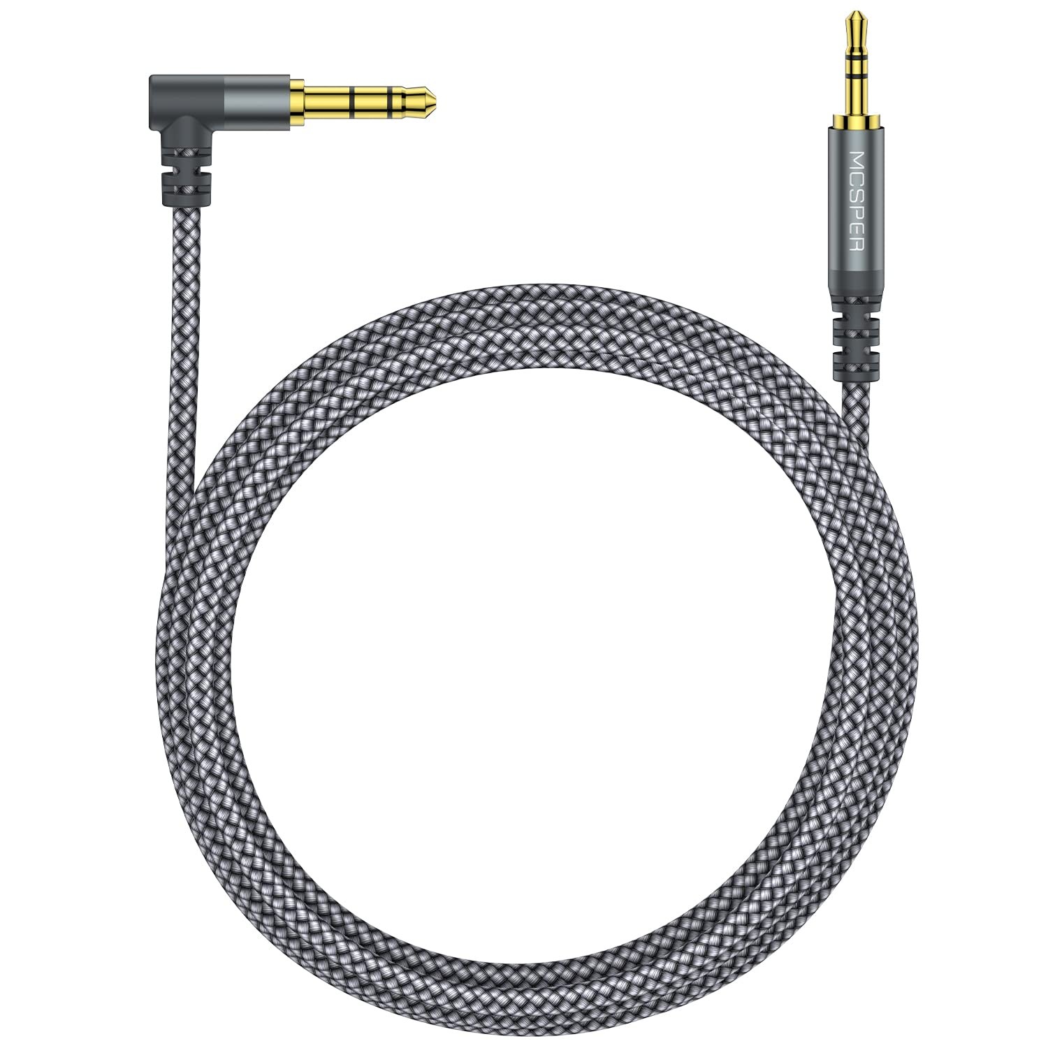 3.5mm to 2.5mm Aux Audio Cable (6.6FT), 90 Degree Right Cord Compatible with Bos