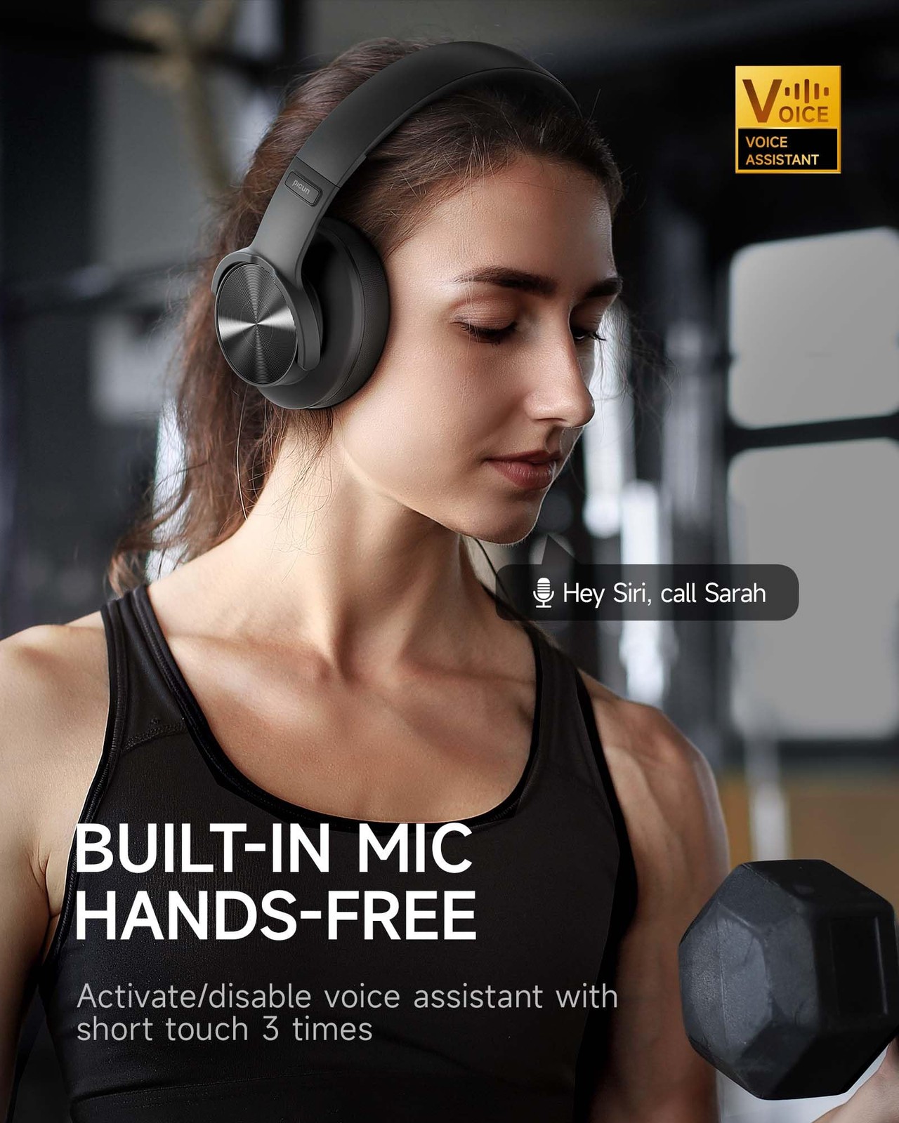 B8 Bluetooth Headphones, 120H Playtime Headphone Wireless Bluetooth with 3 EQ…