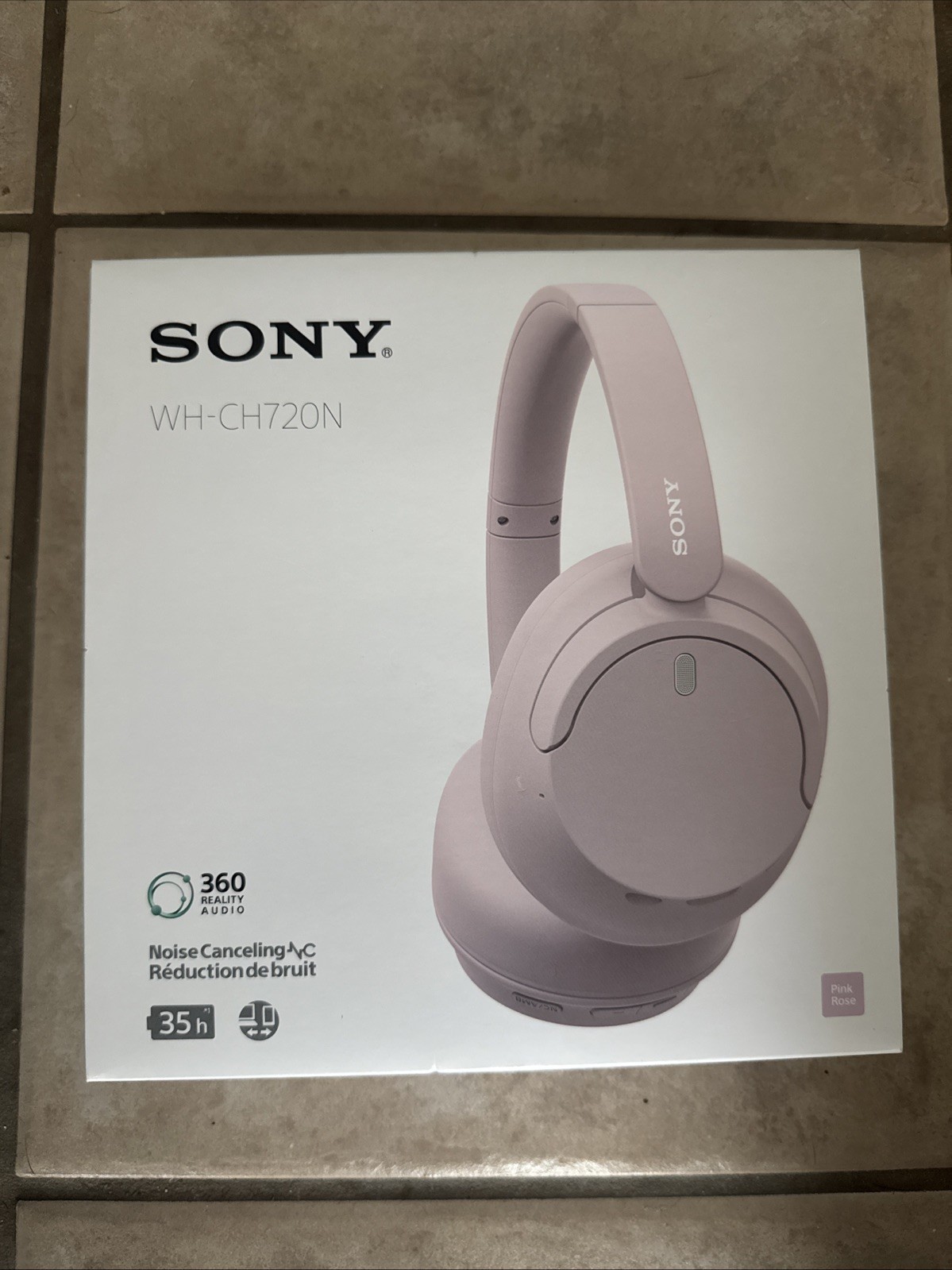 Sony WH-CH720N/P Bluetooth Noise Canceling Headphones, Pink NEW