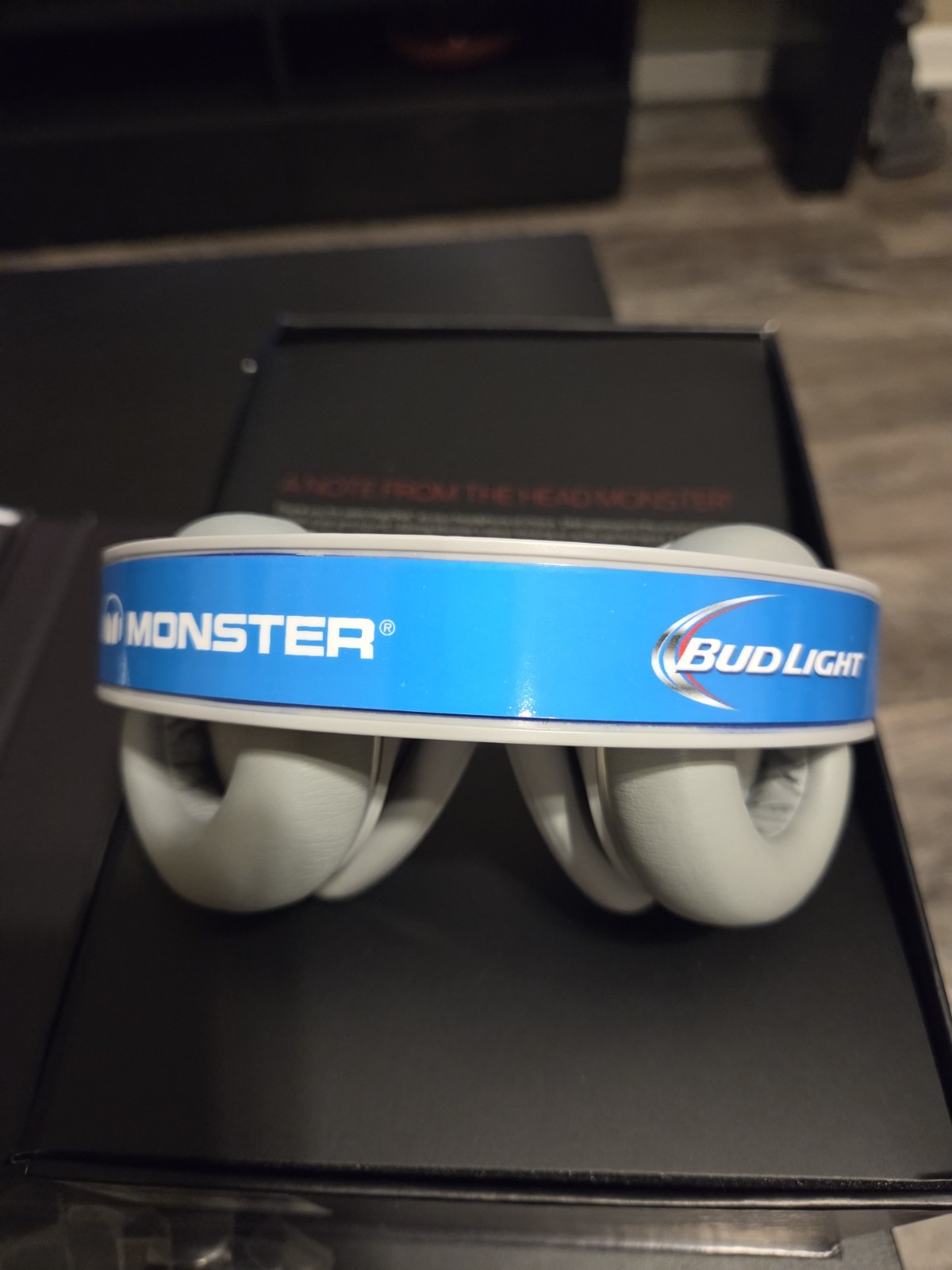 Monster DNA On-Ear Headphones Cobalt Blue Light Gray Bud Light Special Edition