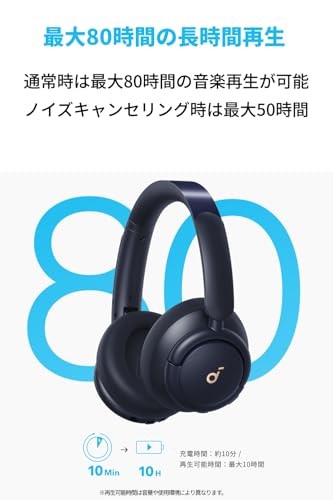 Anker Soundcore Q30i Bluetooth 5.3 Wireless Headphones ANC 50h Playback Navy