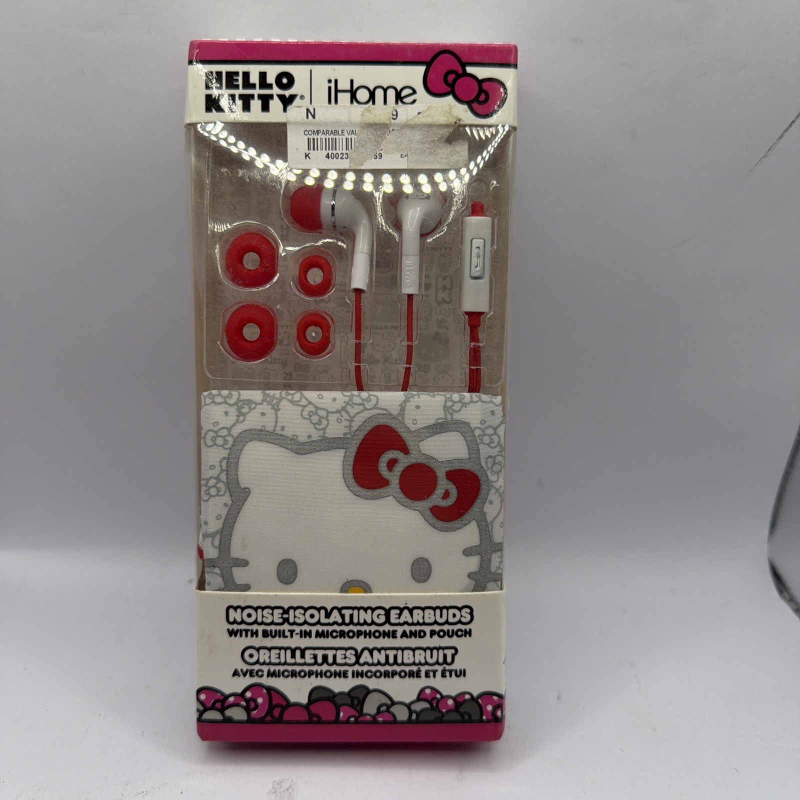 ihome Noise-Isolating Earbuds – Hello Kitty Wired Earbuds W/ Mic And Pouch