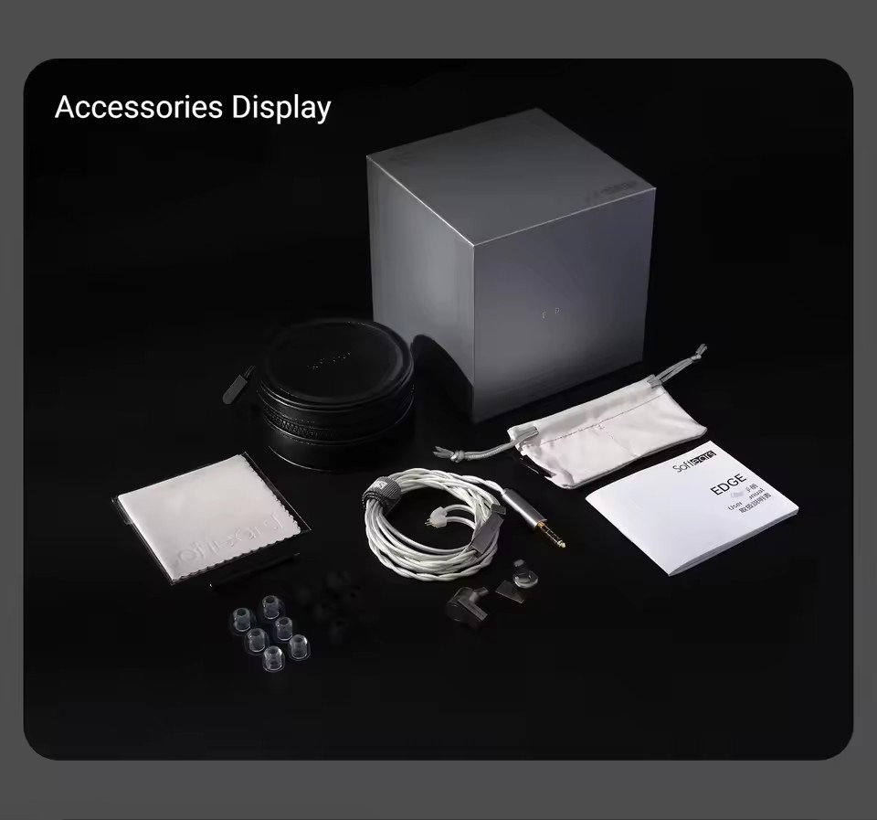 Softears Edge In Ear Wired Hifi Dynamic Driver Earphone Titanium Alloy Cavity