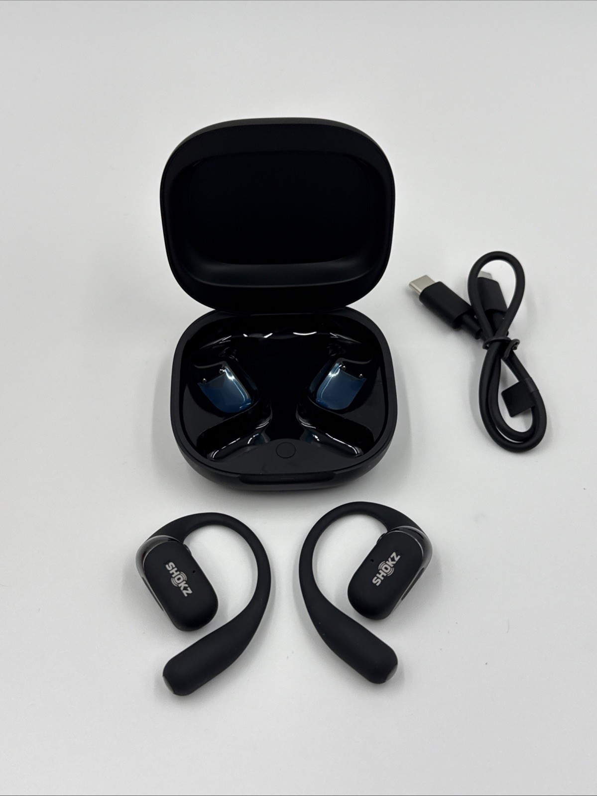 Shokz OpenFit 2 True Wireless Open-Ear Earphones – Black T920 New