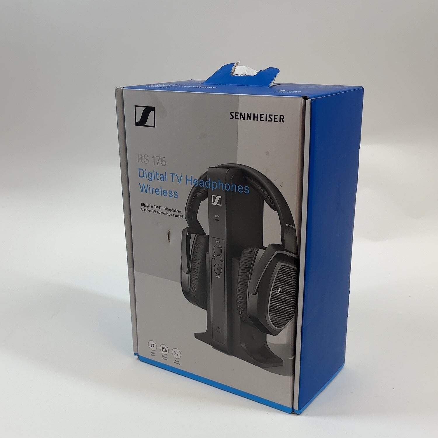 New Sennheiser RS 175 Wireless On-Ear Bluetooth Headphones Black 508676
