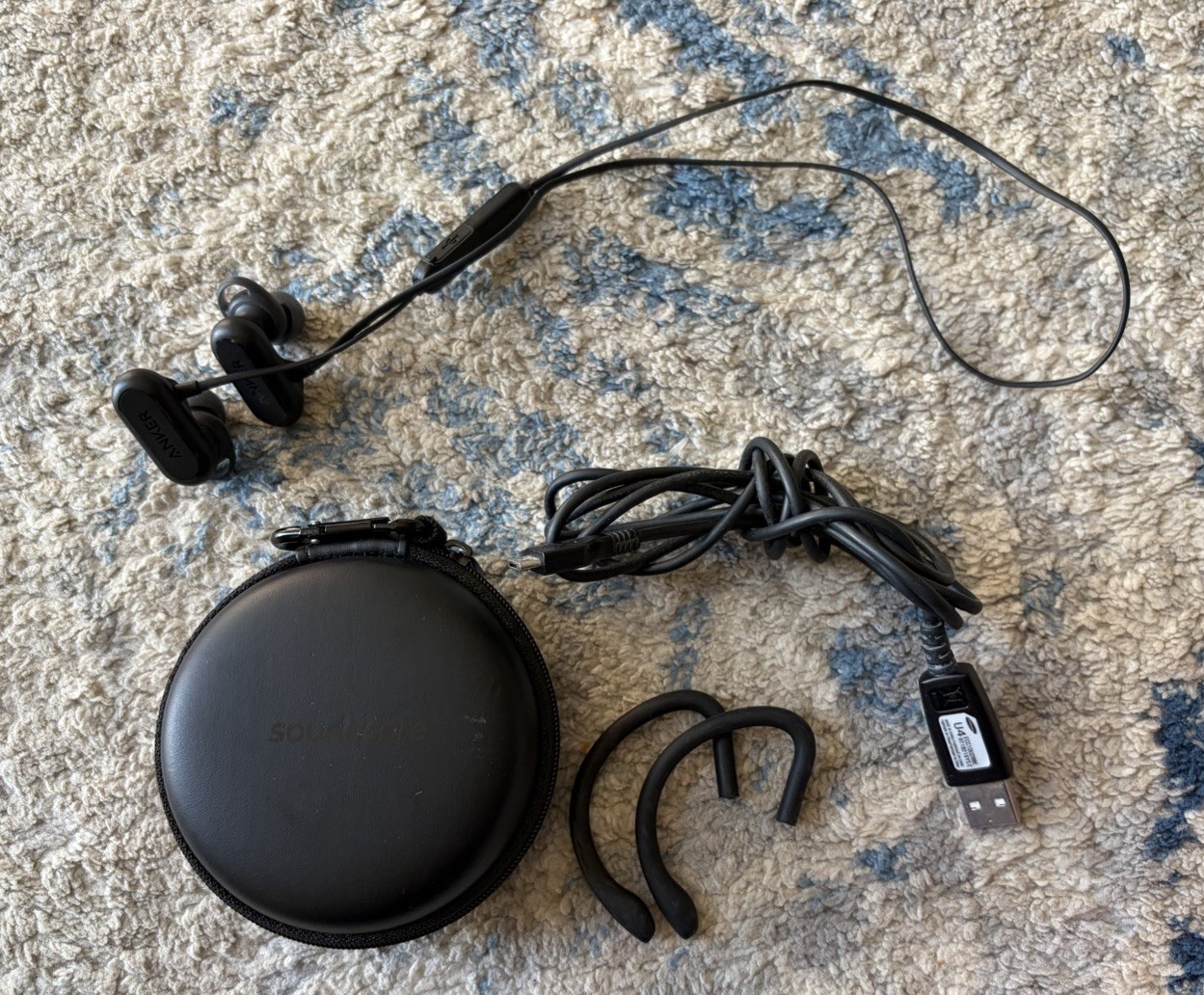 ANKER WIRELESS BLUETOOTH HEADPHONES, SOUNDCORE SPIRIT X EARPHONES Tested Working