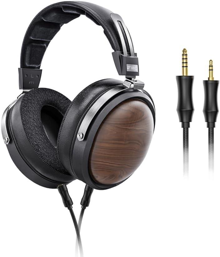 FiiO FT1 32Ω Large Dynamic Driver Headphones Solid Wood