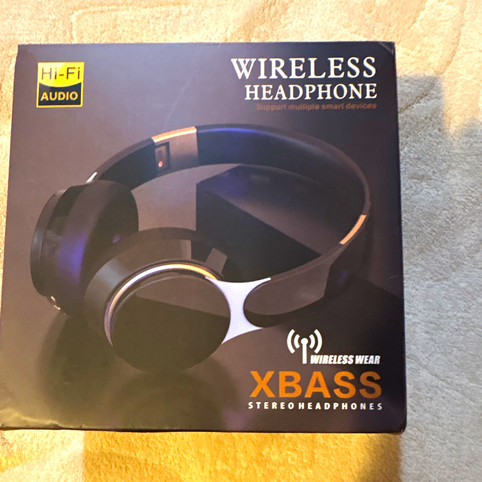 XBASS Bluetooth Wireless Stereo Over-Ear Headphones 40mm w/ Built-In Mic