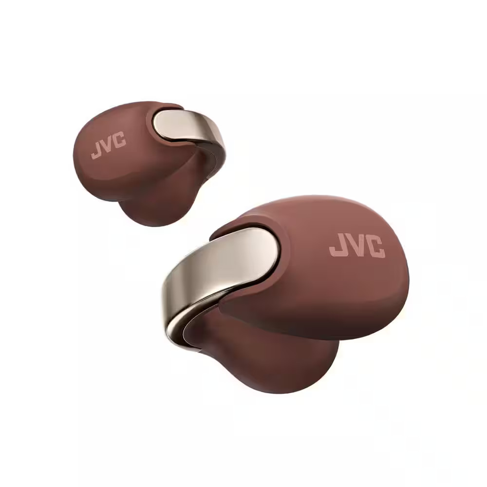 JVC Nearphone Brown Wireless Bluetooth Open-Earcuff Over the Ear Earbuds