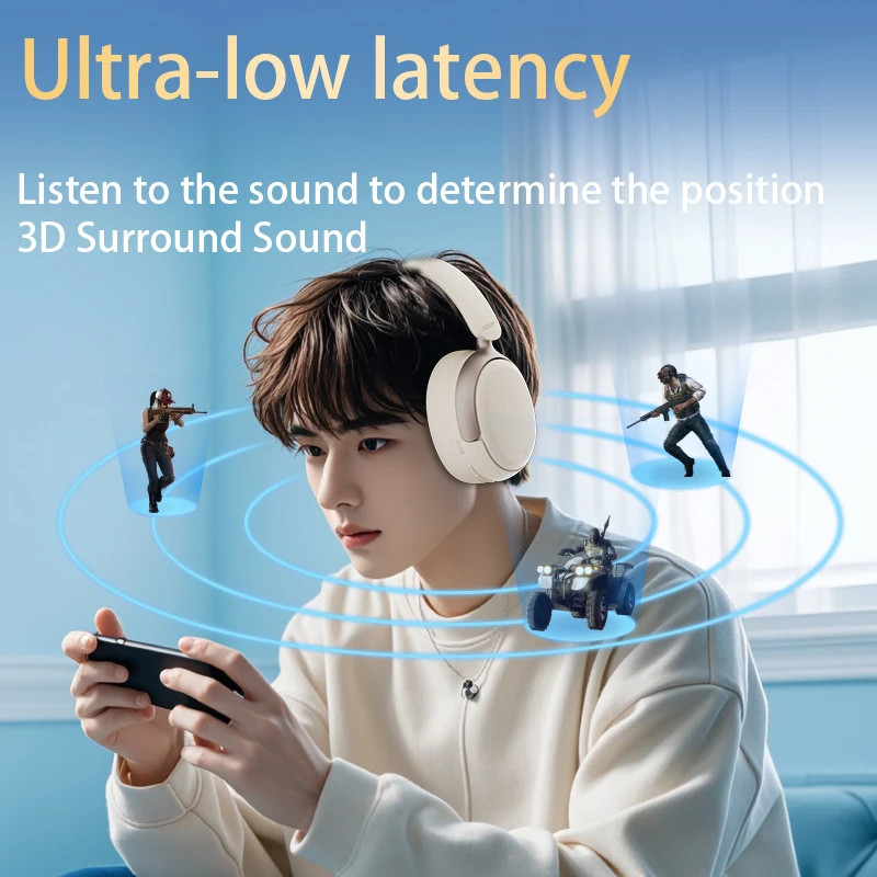 Acer OHR516 ANC Wireless Bluetooth 5.4 Headphones Hi-Res Audio LDAC 48dB Noise C