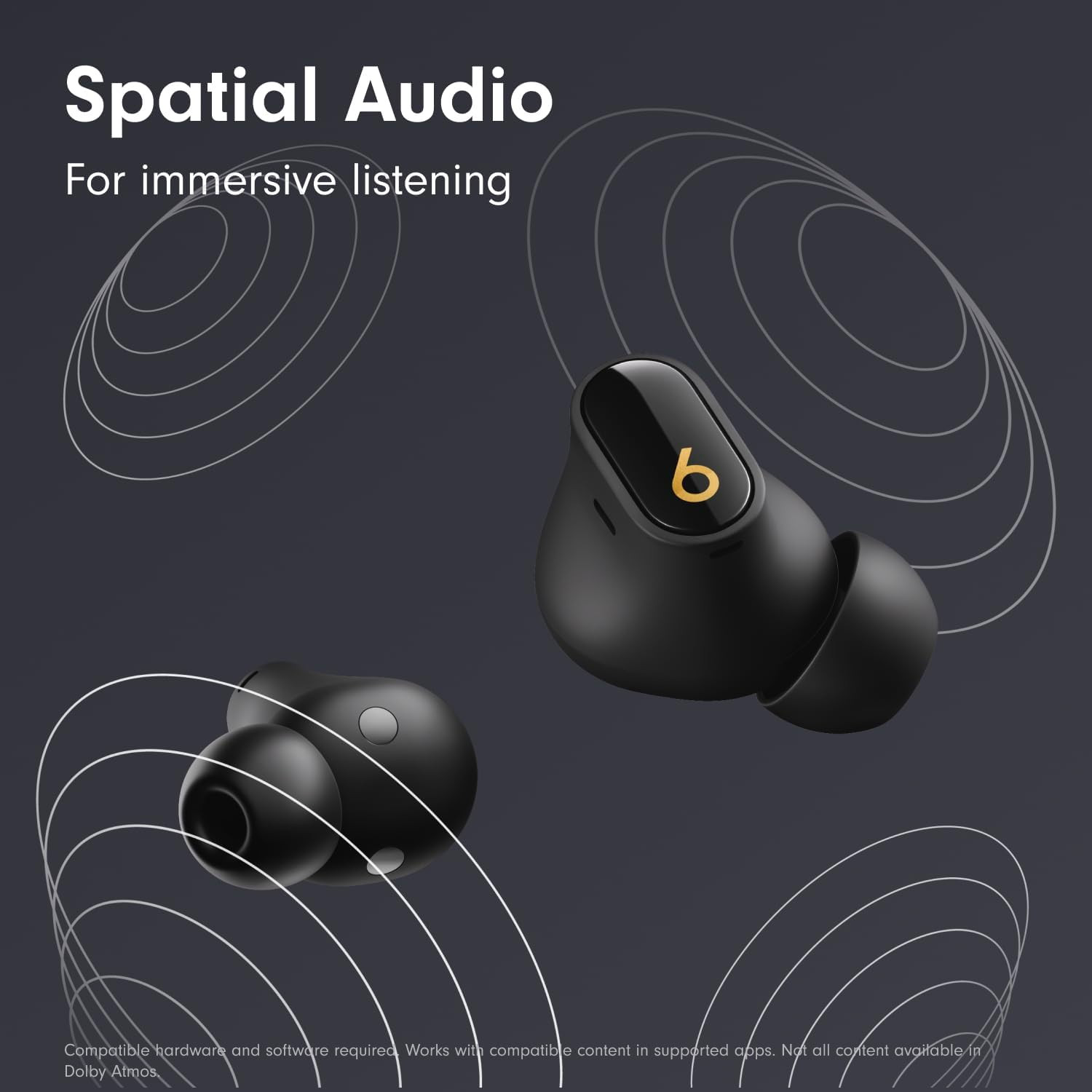 Studio Buds + – Black / Gold with Applecare+ (2 Years)