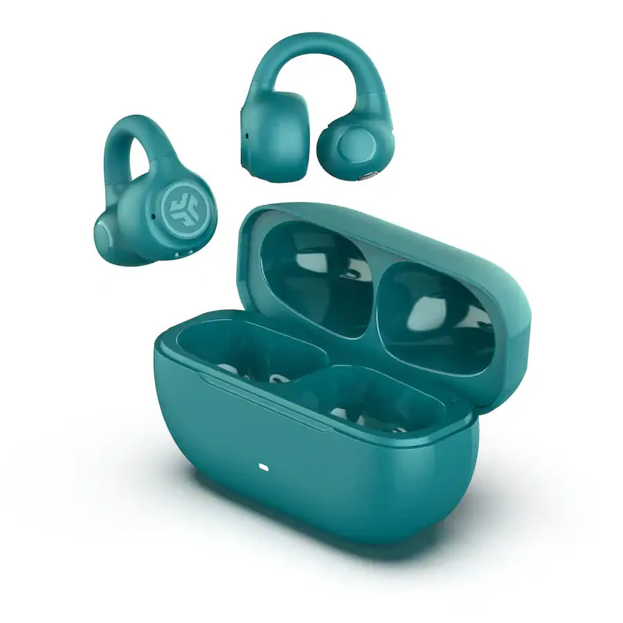 JLab – Flex Open – Clip True Wireless Earbuds – Teal [Excellent] ⚡SHIP ASAP⚡
