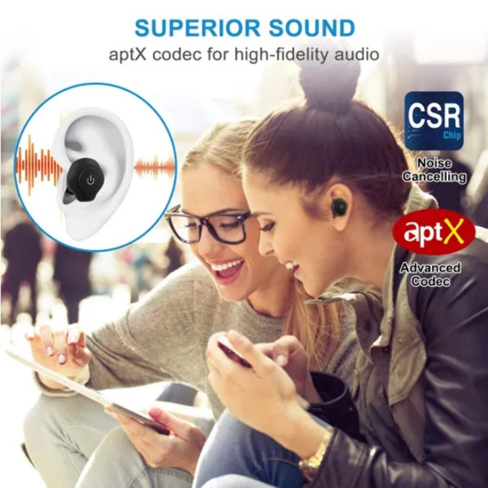 Auriculares Inalámbricos In‑Ear – Estéreo Bluetooth 4.2, IPX4 Impermeables y Can