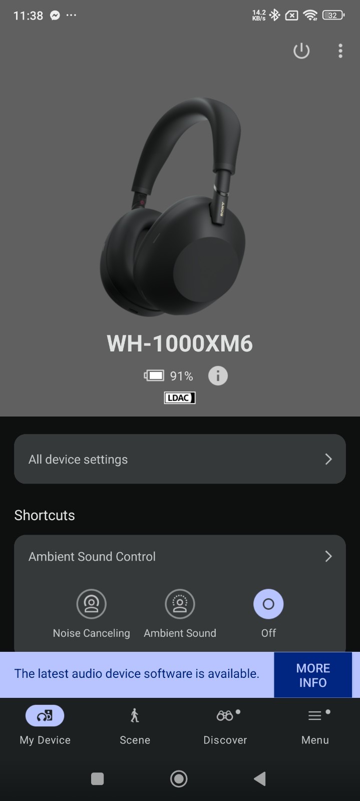 SONY WH-1000XM6/B Wireless Noise Canceling Headphones -WH1000XM6 BLACK #OB*