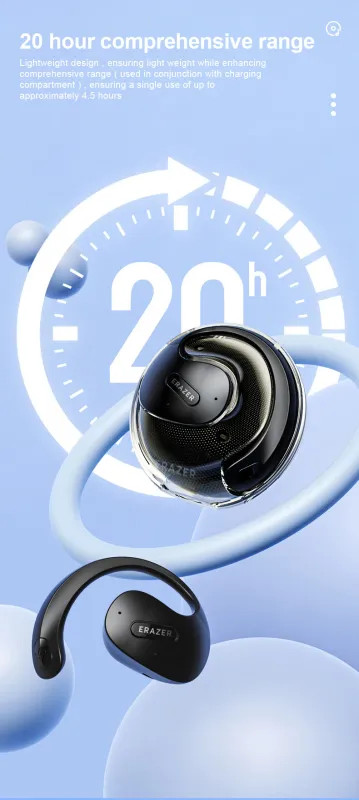 ERAZER X15 Pro 5.4 Earphones True Wireless Headphones With Mic,Button Control