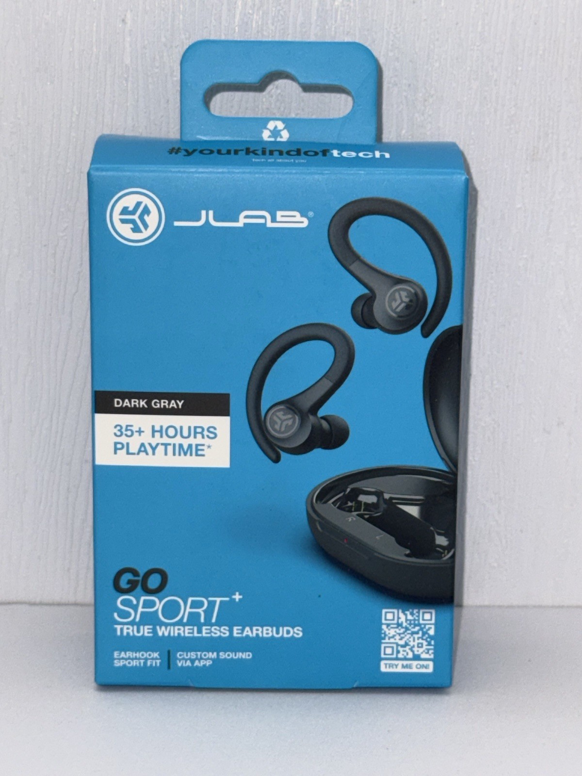 JLab GO Sport+ True Wireless Earbuds with Integrated Charging Case 35+ Hour