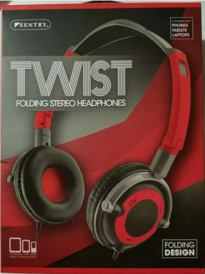 Sentry HO425 Twist Folding Stereo Headphones
