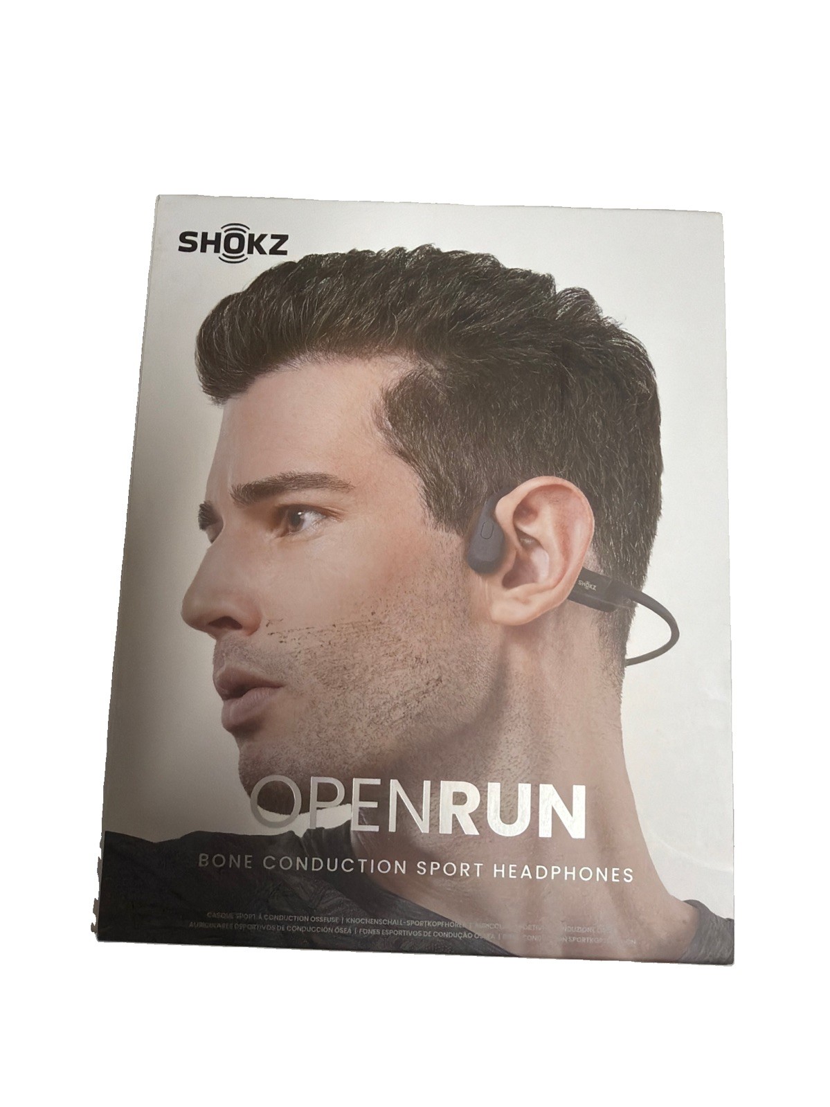 Shokz OpenRun Open-Ear Bluetooth Headphones Black Water Resistant