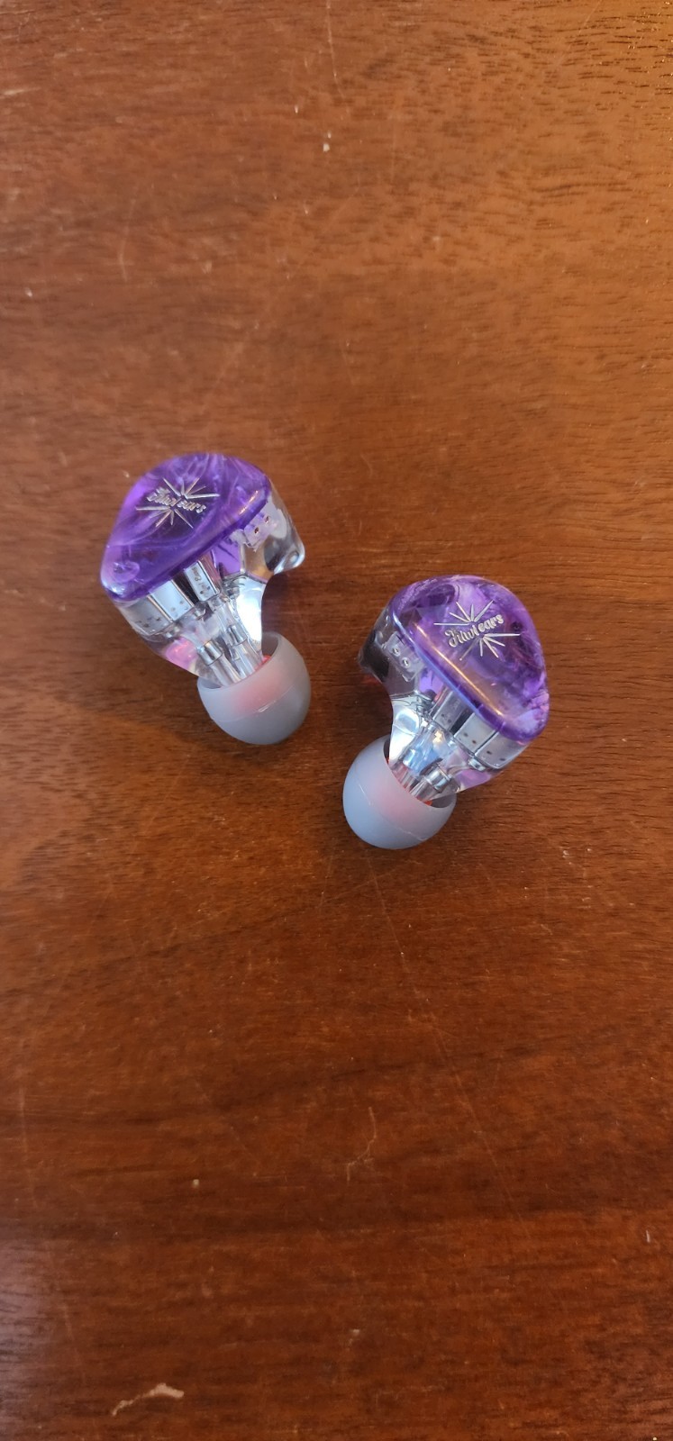 Kiwi ears Orchestra Lite IEM in ear monitor headphones. Purple. Tested.