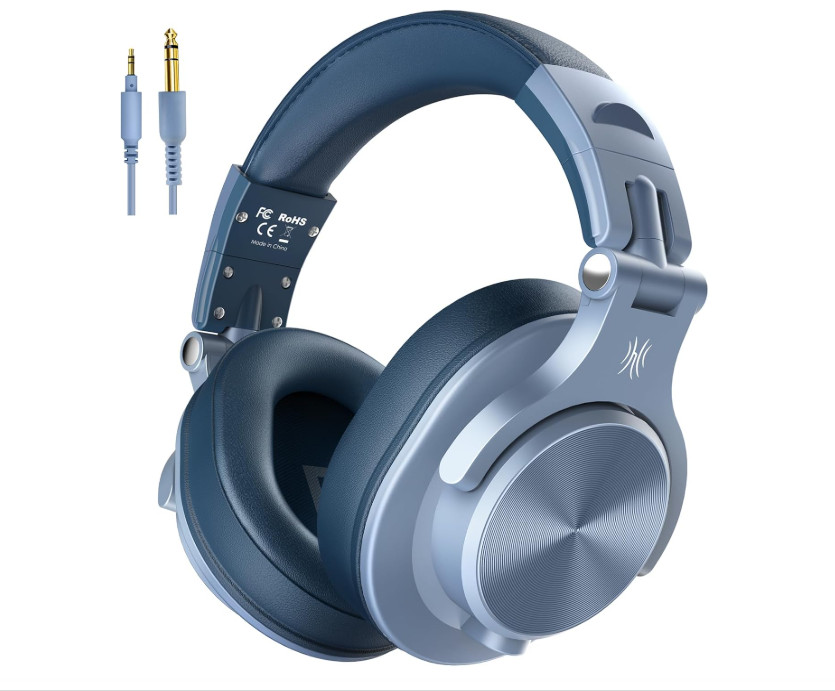 Audifonos Profesionales Auriculares Para DJ Headphone Professional Cielo Azul US