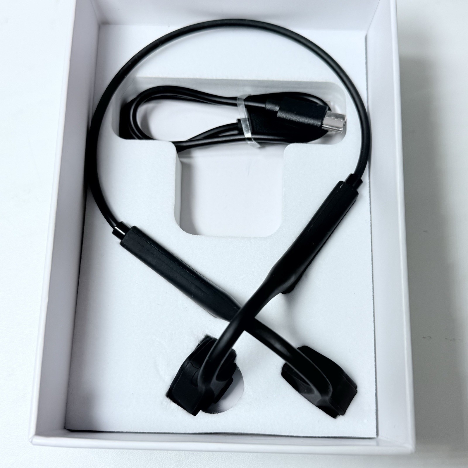 Bone Conduction Bluetooth Headphones Open Ear Wireless Headset w/ Charger Tested