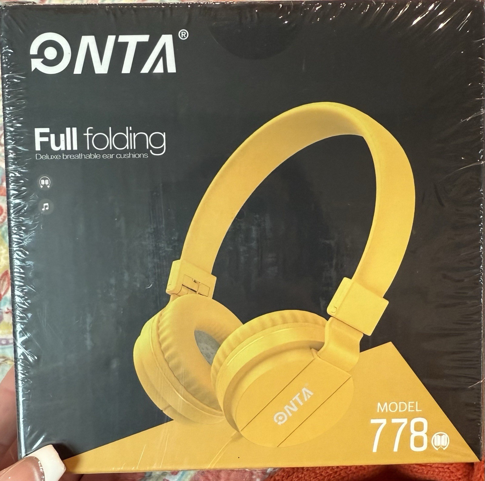 ONTA Kids Wired Headphones/Headset Unisex- Child Student Wired Yellow