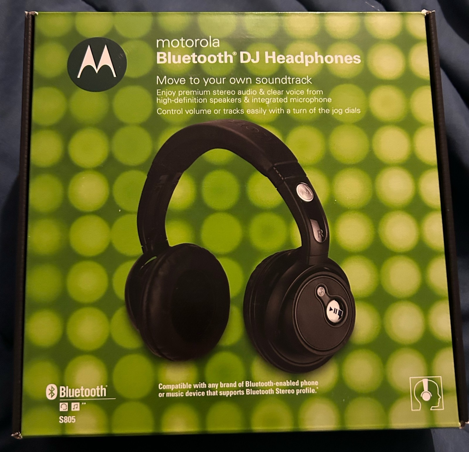 MOTOROLA S805 Bluetooth DJ Headphone headphones black