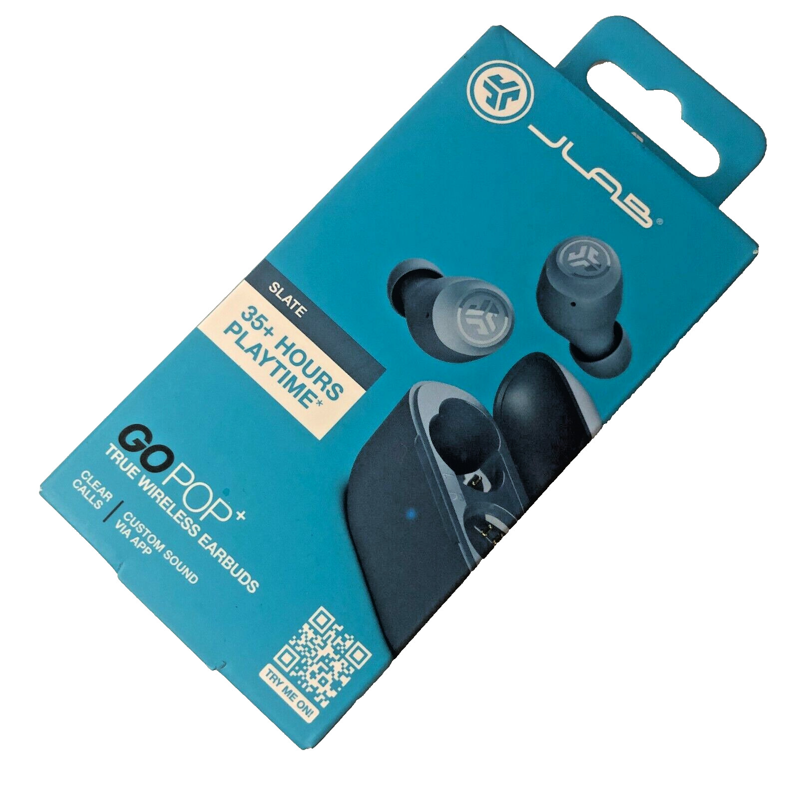 JLab GO Air POP True Wireless Earbuds In Ear Headphones Slate 32+ Hours Playtime