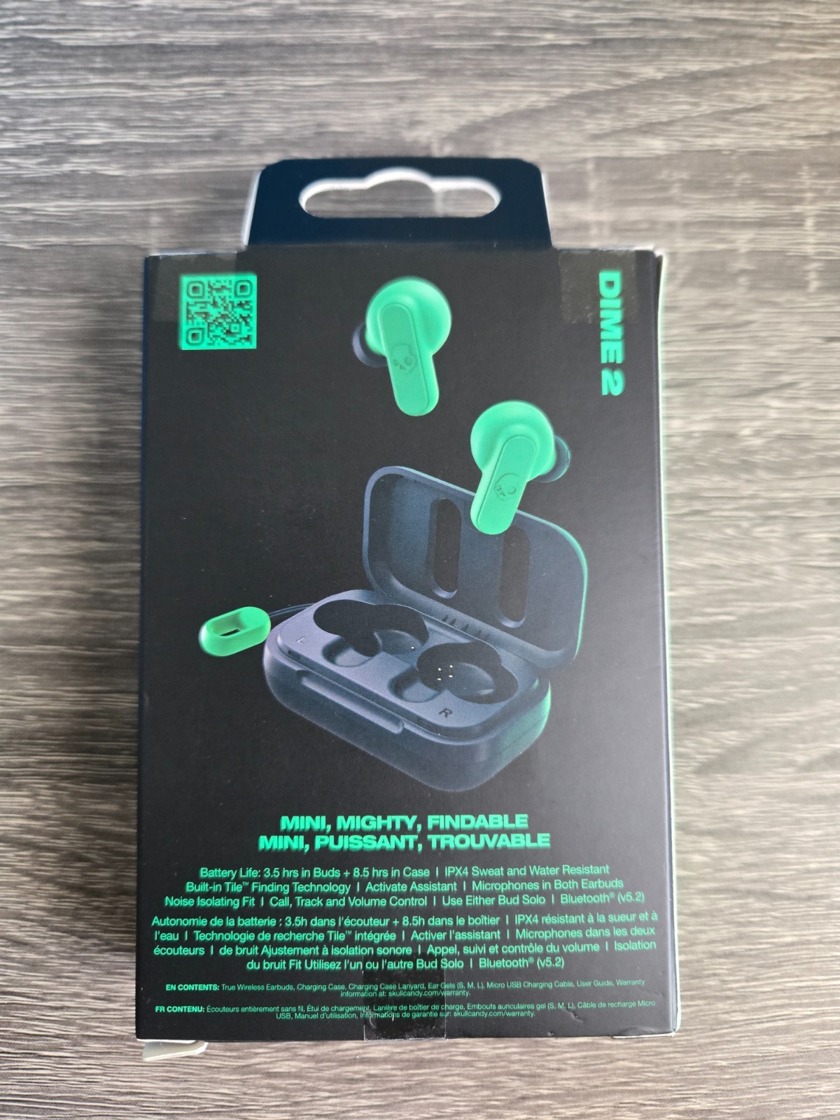 Skullcandy Dime 2 True Wireless Earbuds Bluetooth, Noise-Cancelling, Green NEW