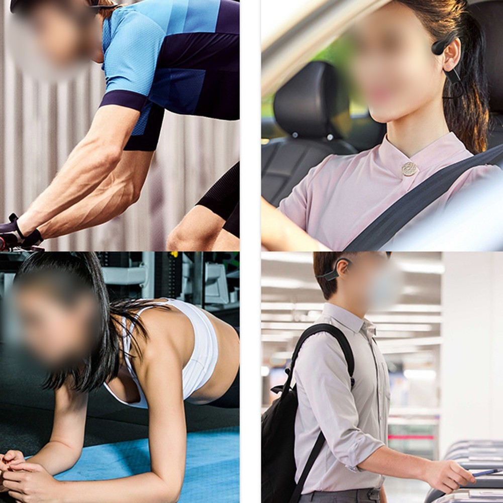 Bone Conduction Technology Earphones with IPX5 Rating for Active Users