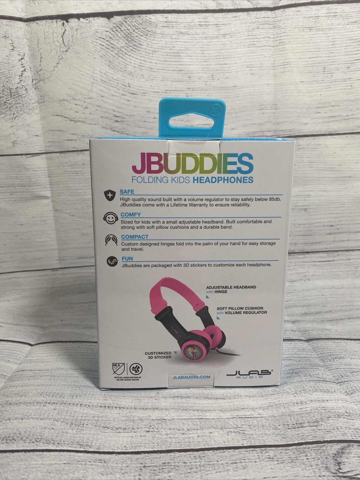 JLABS JBuddies Folding Kids Headphones , Black/Pink – NEW SEALED
