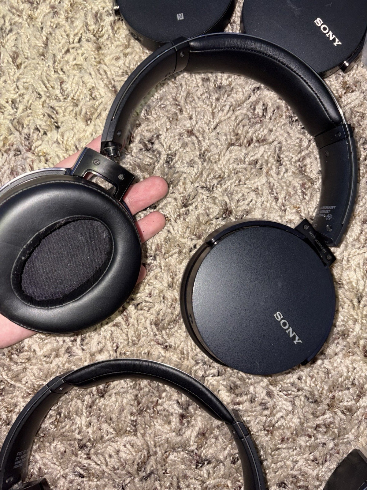 Sony Headphones Lot, XB950B1/T Over-Ear, For Parts & Repair Only