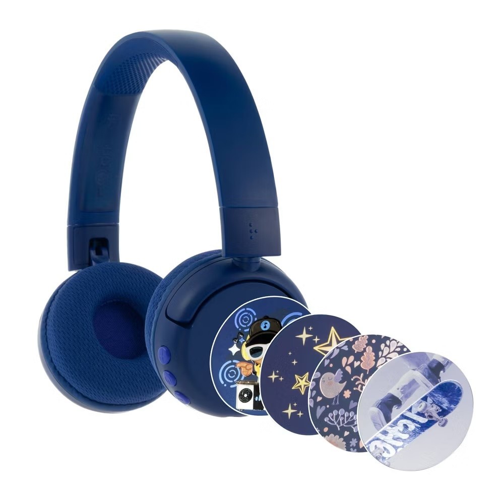 BuddyPhones POP Fun Foldable Bluetooth Wireless Kids Headphones with Microphone