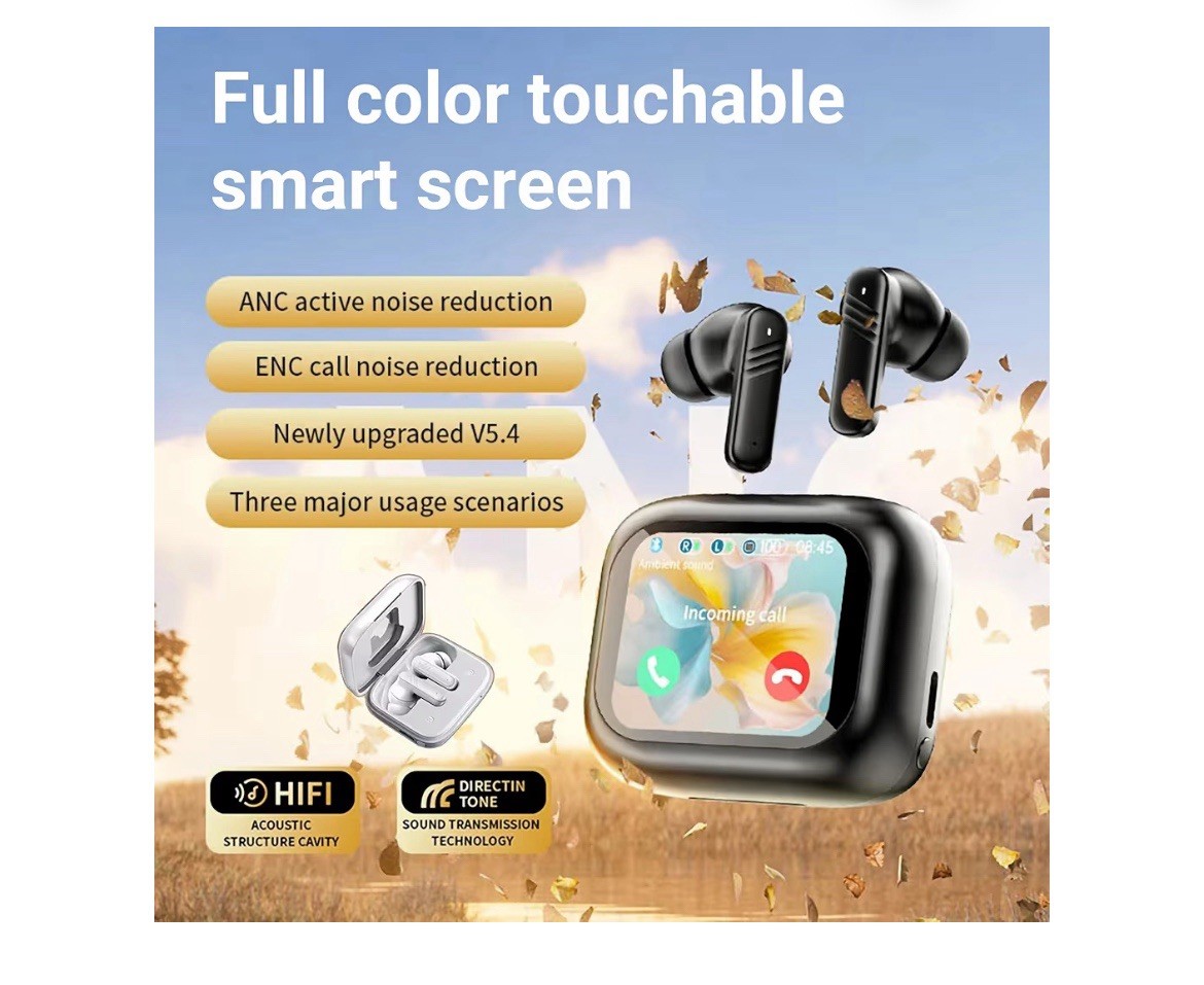 LX-10 Hybrid Active NoiseCancelling Wireless Earbuds BT5.4 Play Time 4-5 Hours