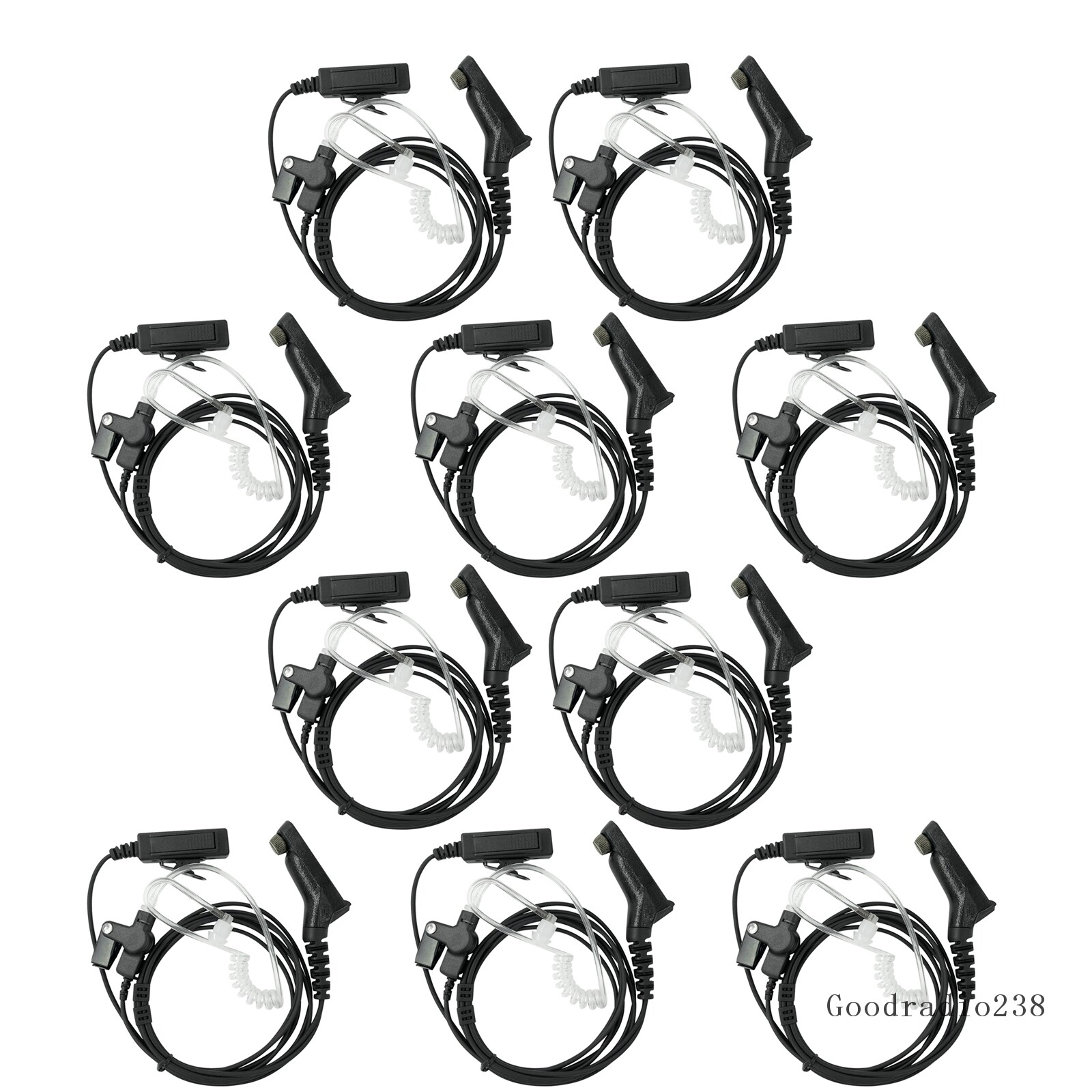 10PCS 2-Wire Earpiece Earphone for MTP6550 XPR6550 XPR6350 XPR7550 Radio