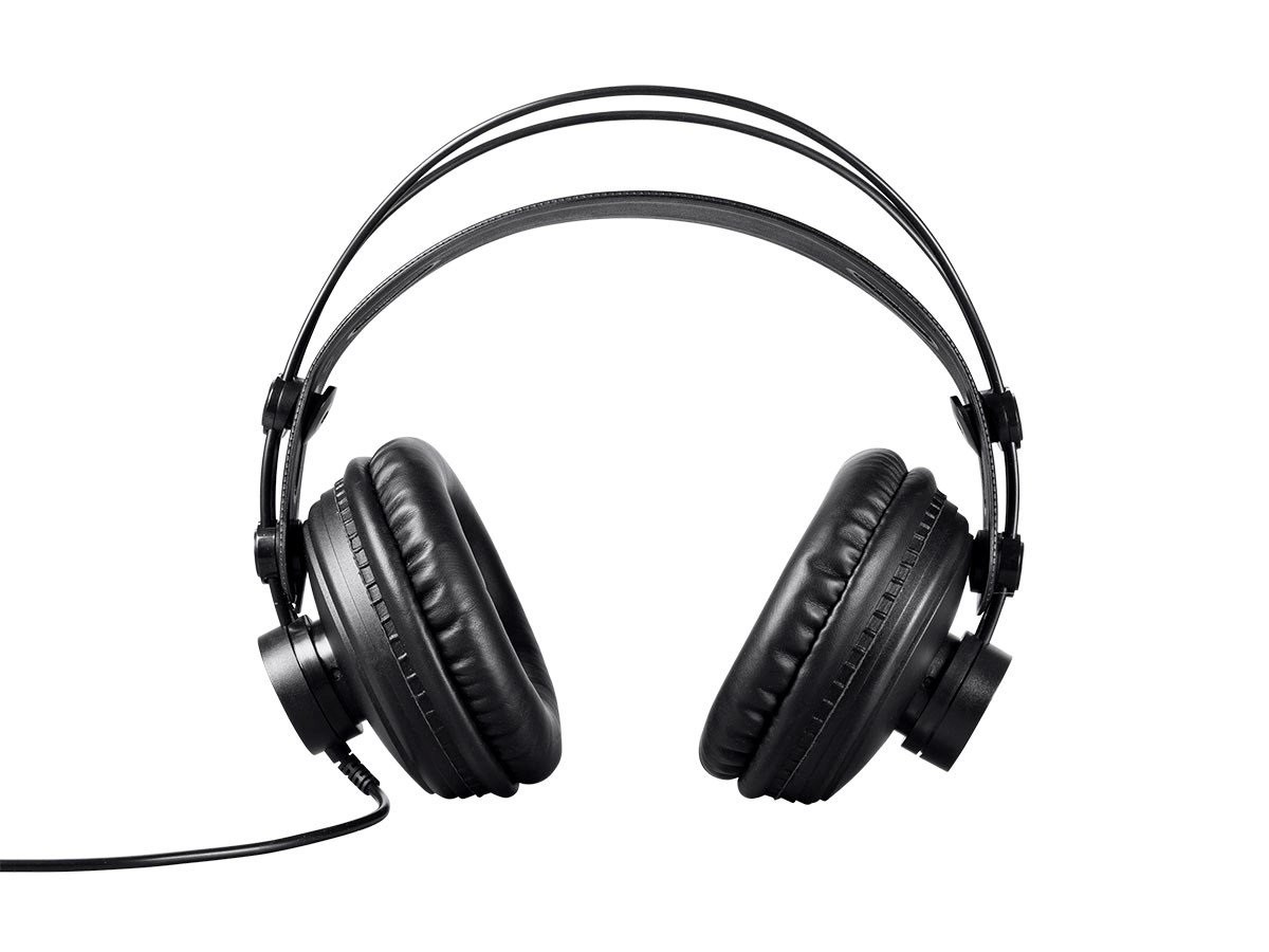 Monoprice Modern Retro Over Ear Wired Headphones Black 16150