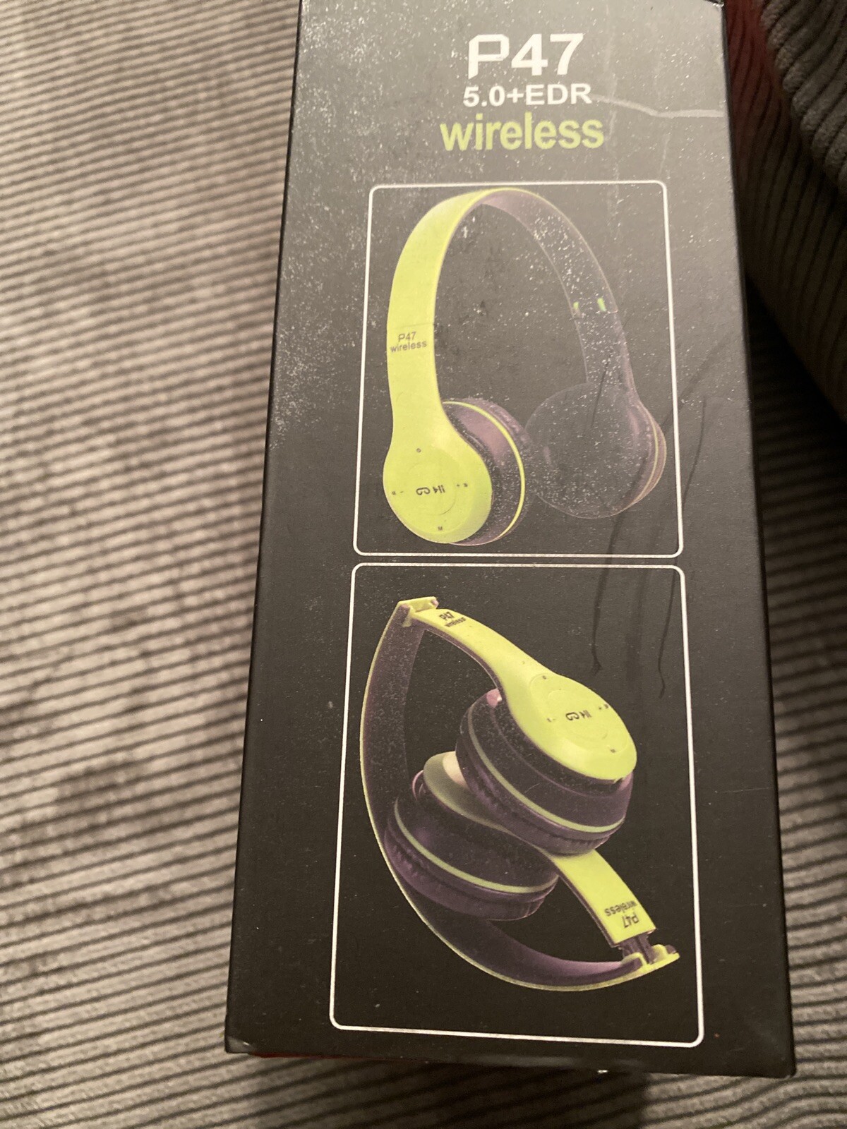 Bluetooth Headphones TF Card/FM Stereo Radio, MP3 Player Wireless P47 5.0+EDR