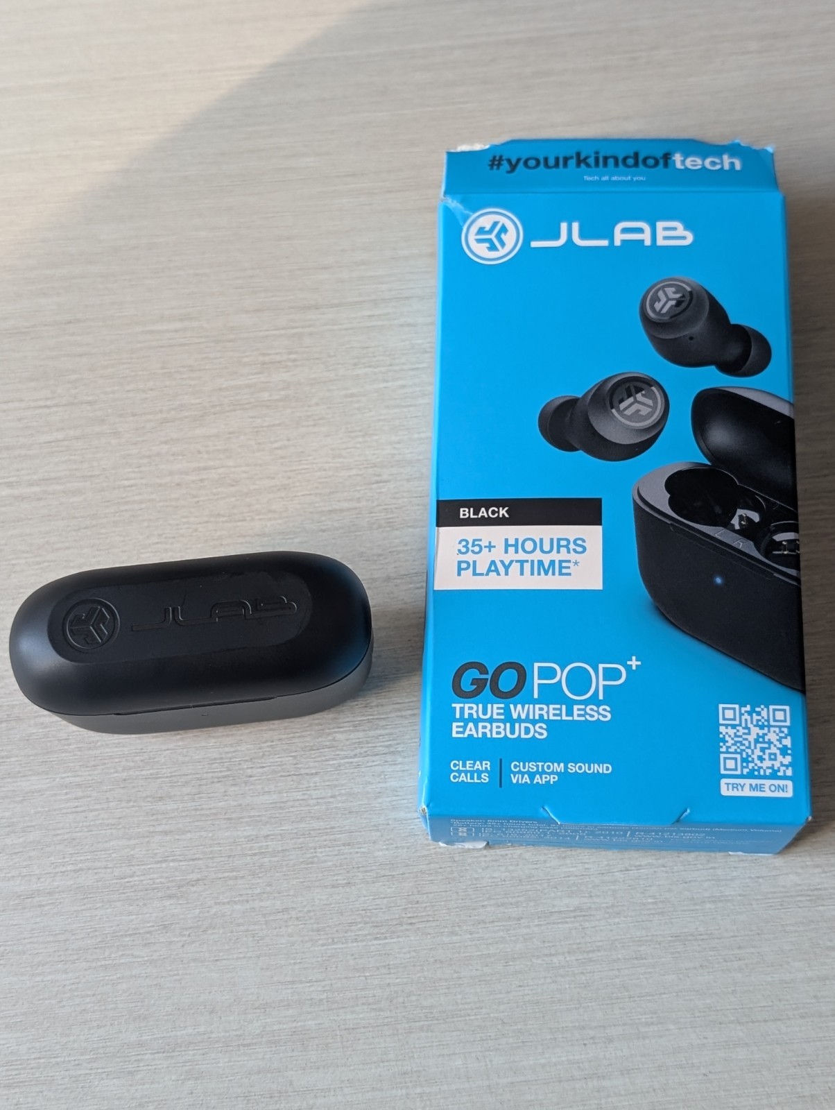 JLab Go Pop True Wireless Earbuds Black – Open Box