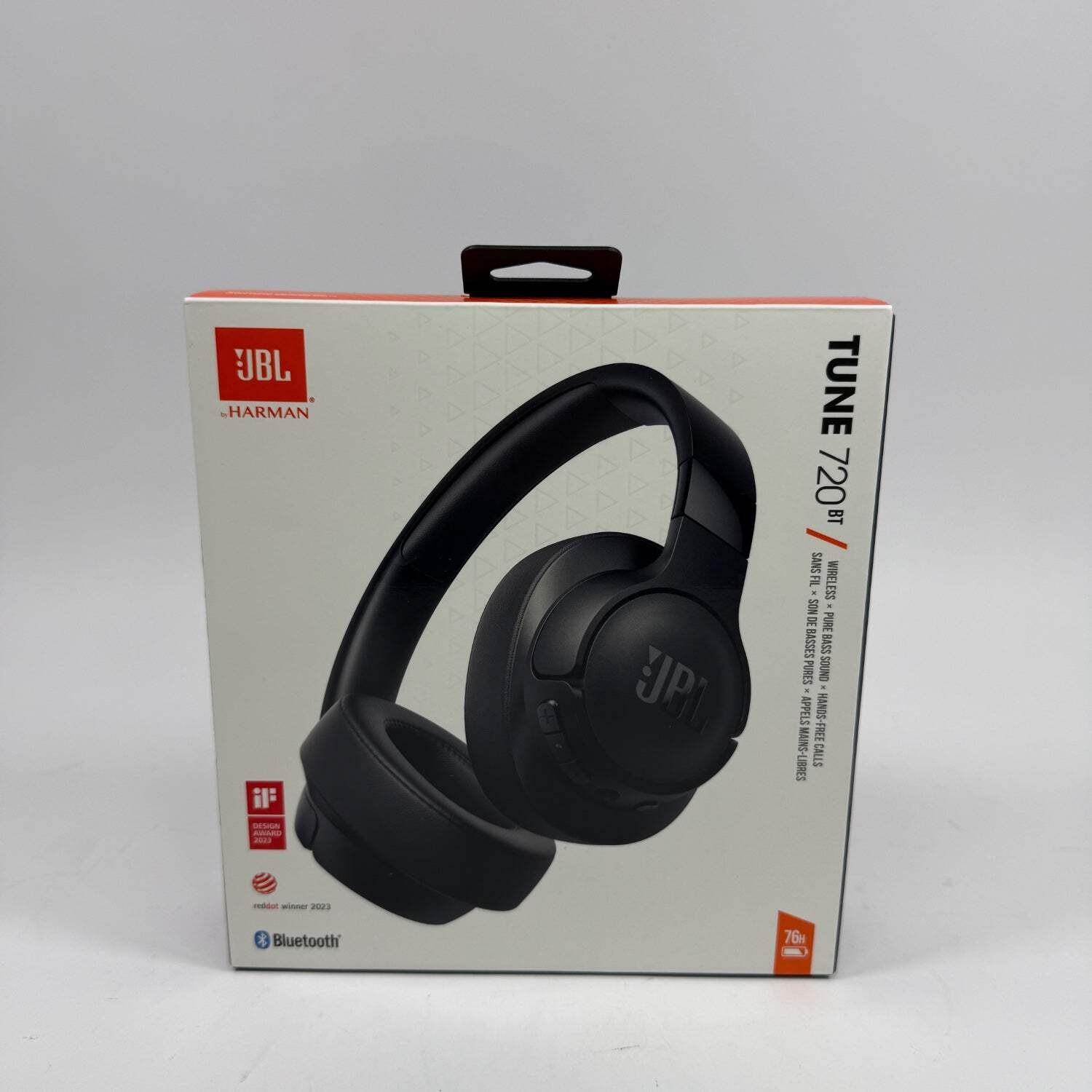 New JBL Tune 720BT Wireless Over-Ear Bluetooth Headphones Black TUNE 720BT