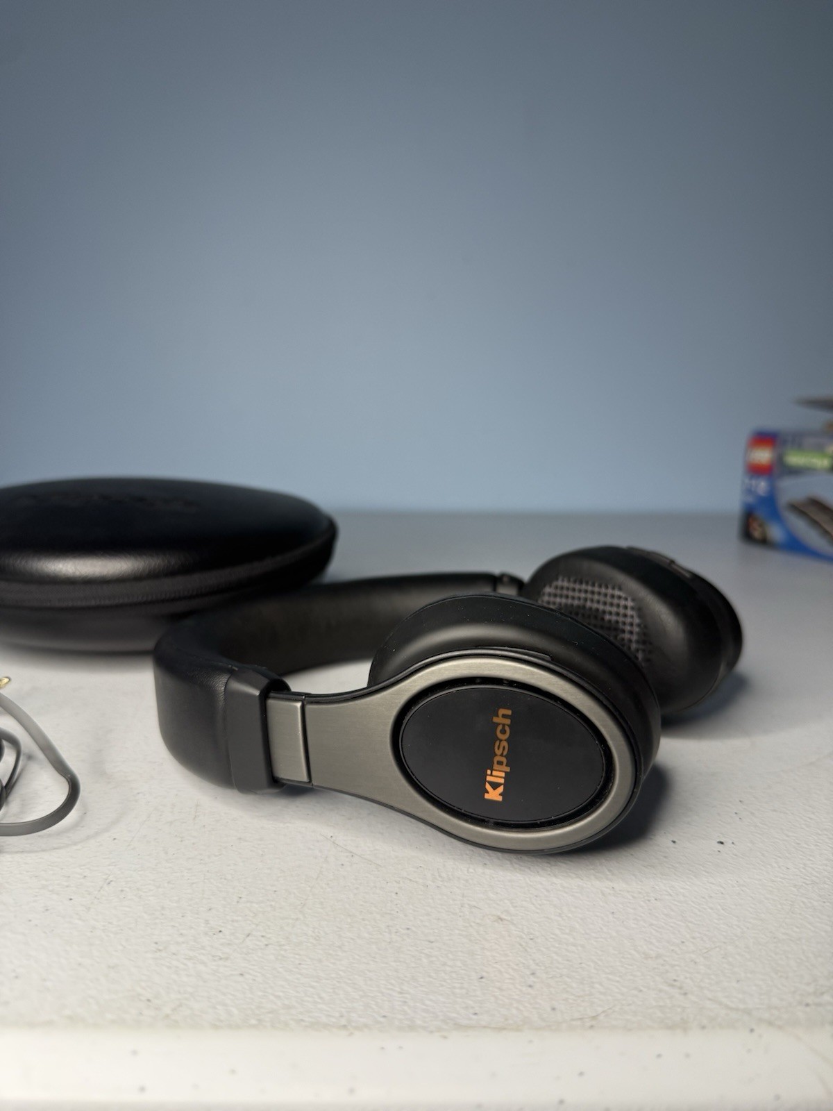 Klipsch Over-Ear Headband Headphones Black Double Earpieces with Carrying Case